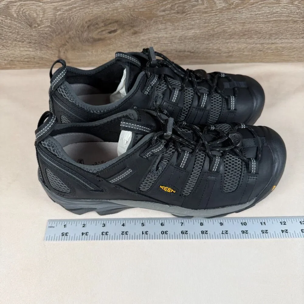 KEEN Utility Atlanta Cool Steel Toe Work Shoes Men’s 11.5 EE Wide Black NIB